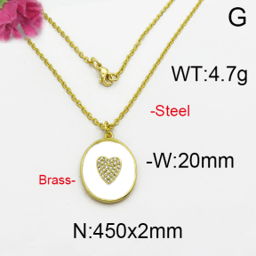 Fashion Brass Necklace  F5N400070ahjb-J125