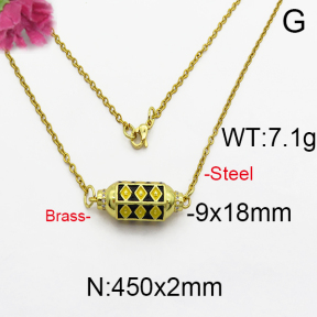 Fashion Brass Necklace  F5N400078vhov-J125