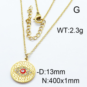 SS Necklace  6N3001129bbov-493