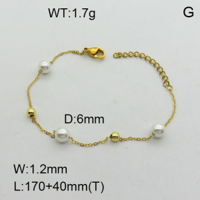 SS Bracelet  3B3002562ablb-718