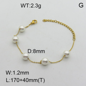 SS Bracelet  3B3002564ablb-718