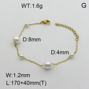 SS Bracelet  3B3002566ablb-718