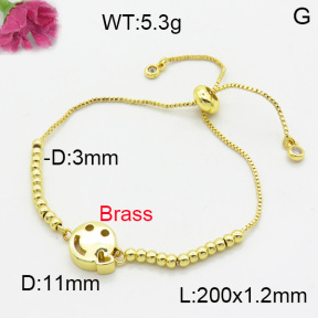 Fashion Brass Bracelet  F3B200045aakl-L017