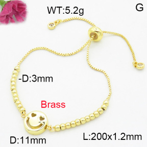 Fashion Brass Bracelet  F3B200046aakl-L017