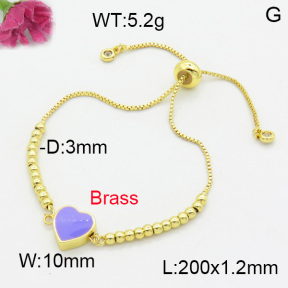 Fashion Brass Bracelet  F3B300201vbll-L017