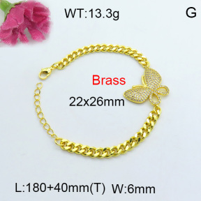 Fashion Brass Bracelet  F3B404017vhnv-J40