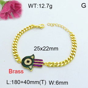 Fashion Brass Bracelet  F3B404021aija-J40
