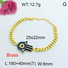 Fashion Brass Bracelet  F3B404022aija-J40