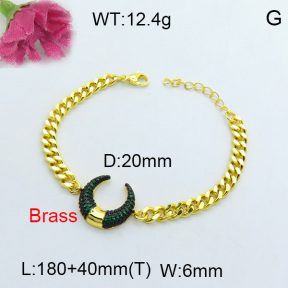 Fashion Brass Bracelet  F3B404025vhov-J40