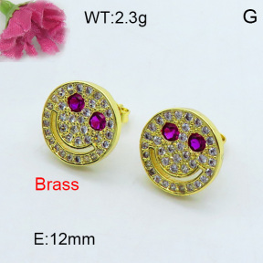 Fashion Brass Earrings  F3E402276ahjb-J40