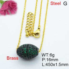 Fashion Brass Necklace  F3N403175ahpv-J40