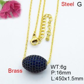 Fashion Brass Necklace  F3N403177ahpv-J40