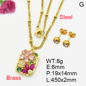 Fashion Brass Sets  F3S007087vbmb-L017