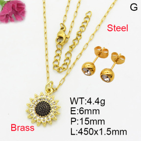 Fashion Brass Sets  F3S007109ablb-L017