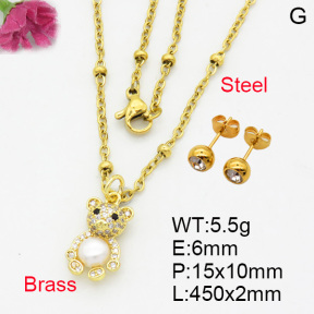 Fashion Brass Sets  F3S007117ablb-L017