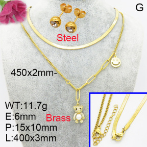 Fashion Brass Sets  F3S007133vbnb-L017