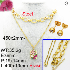 Fashion Brass Sets  F3S007137vbmb-L017