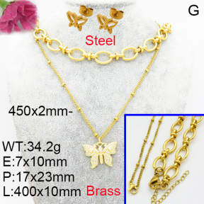 Fashion Brass Sets  F3S007139ablb-L017