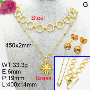 Fashion Brass Sets  F3S007143ablb-L017