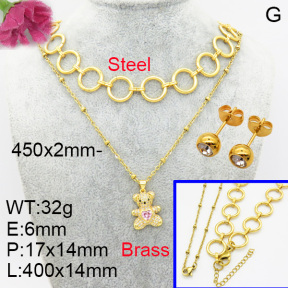 Fashion Brass Sets  F3S007145vbmb-L017