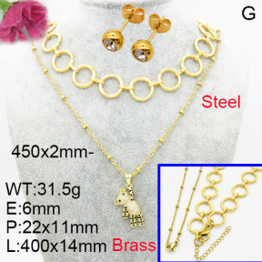 Fashion Brass Sets  F3S007146vbmb-L017