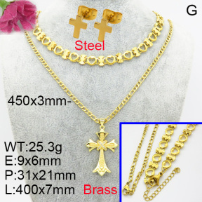 Fashion Brass Sets  F3S007148aajl-L017