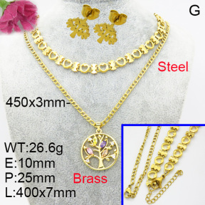 Fashion Brass Sets  F3S007151baka-L017