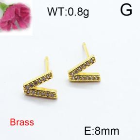 Fashion Brass Earrings  F6E403097bbov-J125