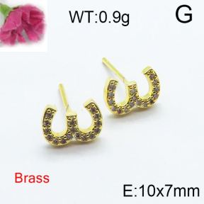 Fashion Brass Earrings  F6E403102bbov-J125
