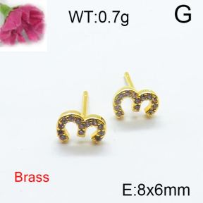 Fashion Brass Earrings  F6E403112bbov-J125