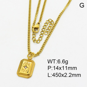 SS Necklace  3N4002002bbov-908