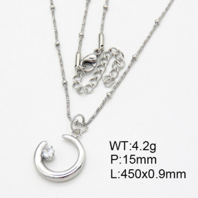 SS Necklace  3N4002007bvpl-908