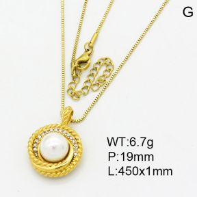 SS Necklace  3N4002014bhil-908