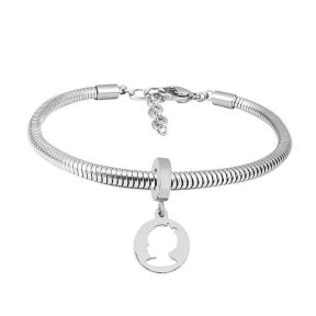 SS Bracelet  size:17+4cm  can change other style of bracelet  6B2002954vbll-691