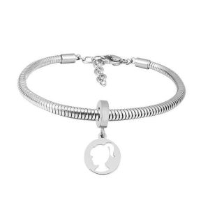 SS Bracelet  size:17+4cm  can change other style of bracelet  6B2002955vbll-691