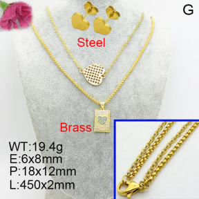 Fashion Brass Sets  F3S007063ahpv-J48