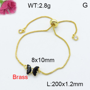 Fashion Brass Bracelet  F3B404033avja-G030