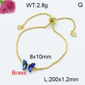 Fashion Brass Bracelet  F3B404034avja-G030