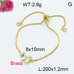 Fashion Brass Bracelet  F3B404035avja-G030