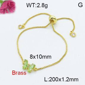 Fashion Brass Bracelet  F3B404036avja-G030