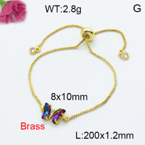 Fashion Brass Bracelet  F3B404037avja-G030