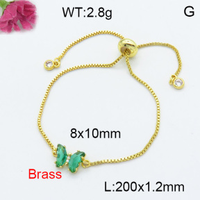 Fashion Brass Bracelet  F3B404043avja-G030