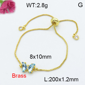 Fashion Brass Bracelet  F3B404044avja-G030
