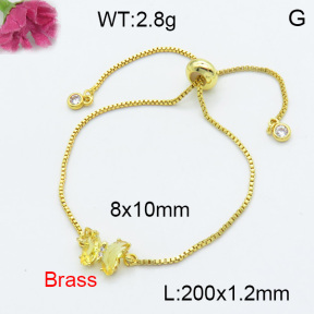 Fashion Brass Bracelet  F3B404046avja-G030