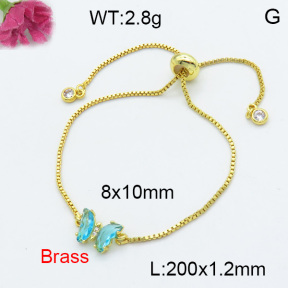 Fashion Brass Bracelet  F3B404047avja-G030