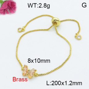 Fashion Brass Bracelet  F3B404049avja-G030
