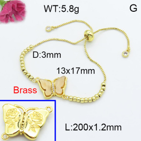 Fashion Brass Bracelet  F3B404052baka-G030