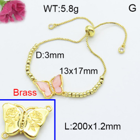 Fashion Brass Bracelet  F3B404053baka-G030