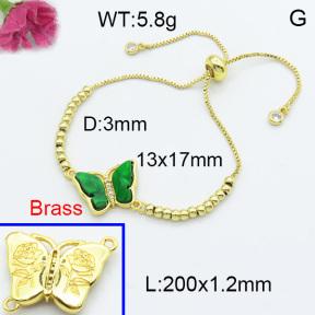 Fashion Brass Bracelet  F3B404055baka-G030
