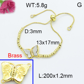 Fashion Brass Bracelet  F3B404058baka-G030